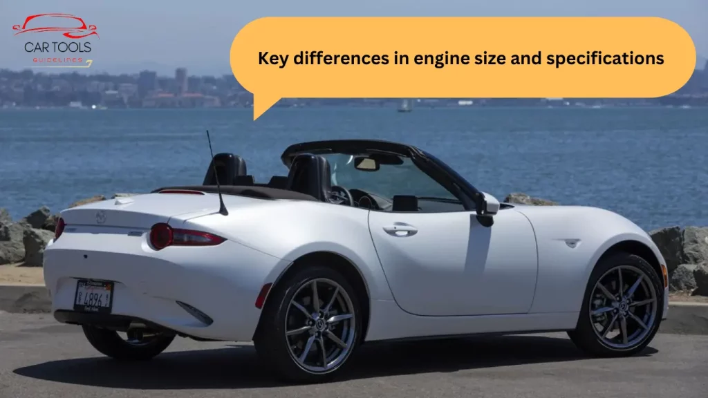 Key differences in engine size and specifications 